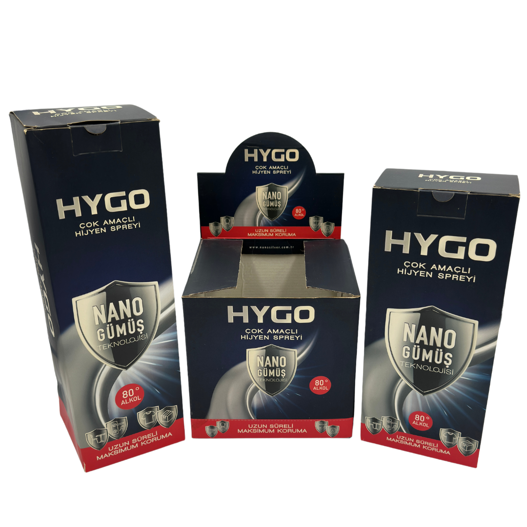 HYGO Nano Gümüş Hijyen Spreyi Ambalaj Tasarımı